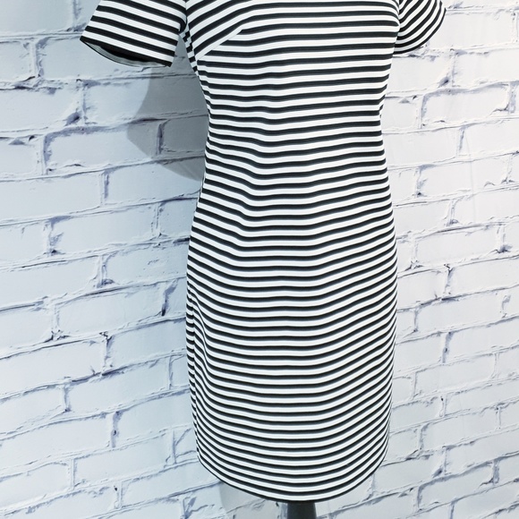 Tommy Hilfiger Black white stripe collar dress - Picture 2 of 5